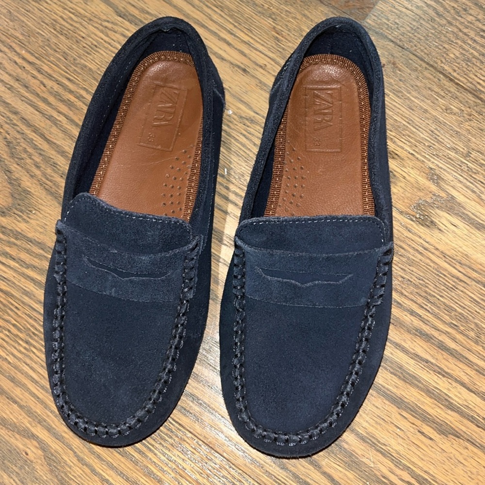 ZARA suede loafers